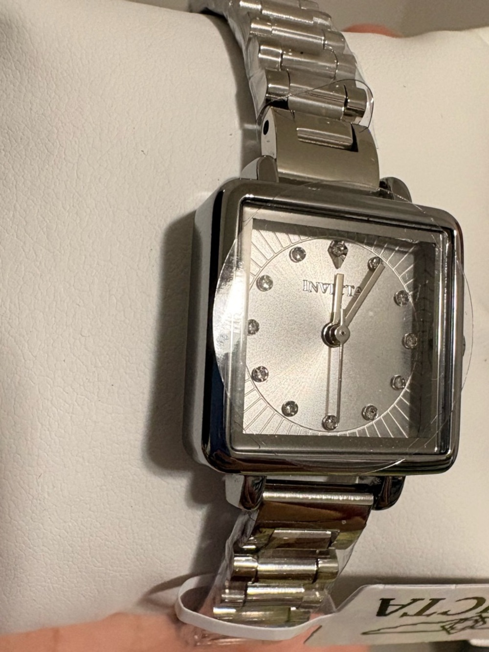 Invicta Silver Square Dial Stainless Steel Bracelet Watch (69430)